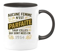 quotedazur - Mug Humour Aucune Femme N'est Parfaite Sauf Celles Nées En 1954 Idée Cadeau Anniversaire 71 Ans