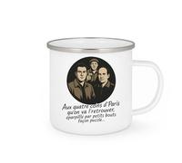 quotedazur - Mug Humour Aux Quatre Coins D'paris Qu'on Va L'retrouver, Éparpillé Par Petits Bouts Façon Puzzle... - Idée Cadeau Originale Tasse Puzzle Paris Unique