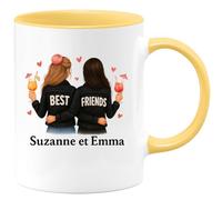 quotedazur - Mug Humour Be Friends Suzanne Et Emma Cadeau Personnalisé Pour Amies Idée Originale Tasse Personnalisée Proches Chic Élégante