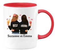 quotedazur - Mug Humour Be Friends Suzanne Et Emma Cadeau Personnalisé Pour Amies Idée Originale Tasse Personnalisée Proches Chic Élégante