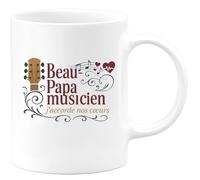 quotedazur - Mug Humour Beau-Papa musicien : j'accorde nos cœurs - Cadeau Beau-Papa Homme