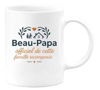 quotedazur - Mug Humour Beau-Papa officiel de cette famille recomposée - Cadeau Beau-Papa Homme