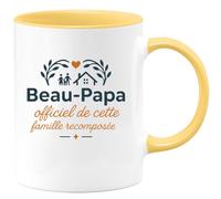 quotedazur - Mug Humour Beau-Papa officiel de cette famille recomposée - Cadeau Beau-Papa Homme