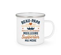 quotedazur - Mug Humour Beau-papa, Tu N'as Pas Donné La Vie Mais L'as Rendue Meilleure, Merci De Supporter Maman Idéal Cadeau Original Pour Attentionné