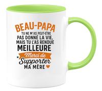 quotedazur - Mug Humour Beau-papa, Tu N'as Pas Donné La Vie Mais Tu L'as Rendue Meilleure, Merci De Soutenir Maman - Idée Cadeau Originale - Tasse Personnalisée Et Unique