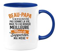 quotedazur - Mug Humour Beau-papa, Tu N'as Pas Donné La Vie Mais Tu L'as Rendue Meilleure, Merci De Soutenir Maman - Idée Cadeau Originale - Tasse Personnalisée Et Unique
