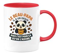 quotedazur - Mug Humour Beau-papa Un Peu Fou Mais C’est Pour Ça Qu’on L’adore - Idée Cadeau Originale Tasse Humour Pour Beau-papa Unique