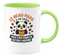 quotedazur - Mug Humour Beau-papa Un Peu Fou Mais C’est Pour Ça Qu’on L’adore Idée Cadeau Originale Tasse Unique