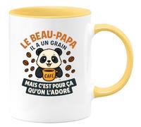 quotedazur - Mug Humour Beau-papa Un Peu Fou Mais C’est Pour Ça Qu’on L’adore Idée Cadeau Originale Tasse Unique