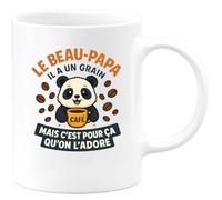 quotedazur - Mug Humour Beau-papa Un Peu Fou Mais C’est Pour Ça Qu’on L’adore Idée Cadeau Originale Tasse Unique