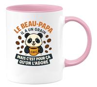 quotedazur - Mug Humour Beau-papa Un Peu Fou Mais C’est Pour Ça Qu’on L’adore - Idée Cadeau Originale Tasse Humour Pour Beau-papa Unique