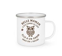 quotedazur - Mug Humour Belle Maman C'est Comme Le Café Elle A Un Grain Mais On L'adore - Cadeau Drôle Tasse Cafe Pour Maman Originale Et Unique