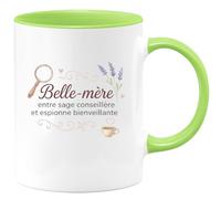 quotedazur - Mug Humour Belle-mère : entre sage conseillère et espionne bienveillante - Cadeau Belle-mère Femme