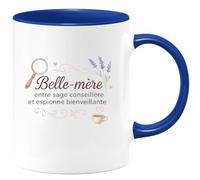 quotedazur - Mug Humour Belle-mère : entre sage conseillère et espionne bienveillante - Cadeau Belle-mère Femme