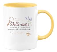 quotedazur - Mug Humour Belle-mère : entre sage conseillère et espionne bienveillante - Cadeau Belle-mère Femme