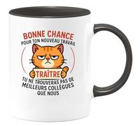quotedazur - Mug Humour Bonne Chance Pour Ton Nouveau Travail, Tu Ne Trouveras Pas De Meilleurs Collègues Cadeau Original Tasse Départ Réussi