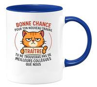 quotedazur - Mug Humour Bonne Chance Pour Ton Nouveau Travail, Tu Ne Trouveras Pas De Meilleurs Collègues Cadeau Original Tasse Départ Réussi