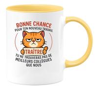 quotedazur - Mug Humour Bonne Chance Pour Ton Nouveau Travail, Tu Ne Trouveras Pas De Meilleurs Collègues Cadeau Original Tasse Départ Réussi