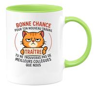 quotedazur - Mug Humour Bonne Chance Pour Ton Nouveau Travail, Tu Ne Trouveras Pas De Meilleurs Collègues Cadeau Original Tasse Départ Réussi