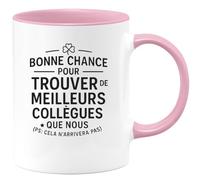 quotedazur - Mug Humour Bonne Chance Pour Trouver De Meilleurs Collegues Que Nous - Cadeau Amusant Pour Collègues - Tasse Originale Bureau