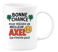 quotedazur - Mug Humour Bonne Chance Pour Trouver Un Meilleur Axel Que Moi, Impossible Idée Cadeau Parfaite Tasse Humoristique Unique