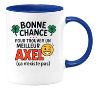 quotedazur - Mug Humour Bonne Chance Pour Trouver Un Meilleur Axel Que Moi, Impossible ! - Idée Cadeau Parfaite Tasse Humoristique Pour Axel Unique