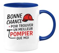 quotedazur - Mug Humour Bonne Chance Pour Trouver Un Meilleur Pompier Que Moi Idée Cadeau Originale Tasse Fier