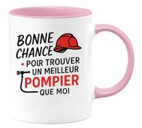 quotedazur - Mug Humour Bonne Chance Pour Trouver Un Meilleur Pompier Que Moi Idée Cadeau Originale Tasse Fier