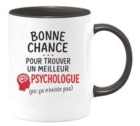 quotedazur - Mug Humour Bonne Chance Pour Trouver Un Meilleur Psychologue Que Moi (Ps : Ça N'existe Pas) - Idée Cadeau Originale Avec Tasse Personnalisée Humour Psychologie