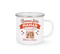 quotedazur - Mug Humour Bonne Fête Maman, Tu Es La Meilleure Du Monde Bisous, Clara Idée Cadeau Tasse Personnalisée Spéciale Des Mères