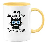quotedazur - Mug Humour Ça Va Je Vais Bien Tout Cadeau Original Pour Tasse Motivante Et Positive Au Quotidien