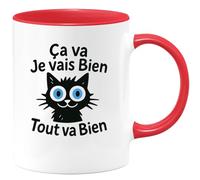 quotedazur - Mug Humour Ça Va Je Vais Bien Tout Va Bien - Cadeau Original Pour Tasse Motivante Et Positive Au Quotidien