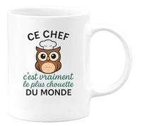 quotedazur - Mug Humour Ce Chef C'est Vraiment Le Plus Chouette Du Monde Idéal Cadeau Tasse Pour Cuisiner Avec Style Et