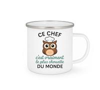 quotedazur - Mug Humour Ce Chef C'est Vraiment Le Plus Chouette Du Monde Idéal Cadeau Tasse Pour Cuisiner Avec Style Et