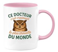 quotedazur - Mug Humour Ce Docteur C'est Vraiment Le Plus Chouette Du Monde - Cadeau Original Pour Homme, Tasse Personnalisée Unique