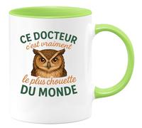 quotedazur - Mug Humour Ce Docteur C'est Vraiment Le Plus Chouette Du Monde - Cadeau Original Pour Homme, Tasse Personnalisée Unique