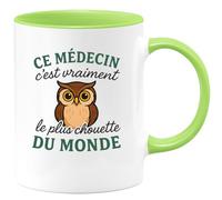 quotedazur - Mug Humour Ce Médecin C'est Vraiment Le Plus Chouette Du Monde - Cadeau Parfait Tasse Pour Médecin Apprécié Et Unique