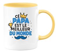 quotedazur - Mug Humour Ce Papa Est Le Meilleur Du Monde Cadeau Parfait Pour Homme Idée Originale Tasse Personnalisée Cher À Votre Cœur