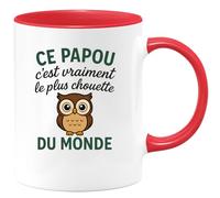 quotedazur - Mug Humour Ce Papou C'est Vraiment Le Plus Chouette Du Monde Idée Cadeau Tasse Originale Pour Papa Très Apprécié