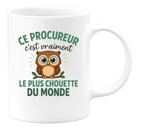 quotedazur - Mug Humour Ce Procureur Est Vraiment Le Plus Chouette Du Monde, Un Cadeau Parfait - Idée Cadeau Originale Tasse Pour Un Procureur Au Top Et Apprécié