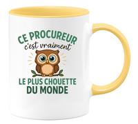 quotedazur - Mug Humour Ce Procureur Est Vraiment Le Plus Chouette Du Monde, Un Cadeau Parfait Idée Originale Tasse Pour Au Top Et Apprécié