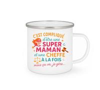 quotedazur - Mug Humour C'est Compliqué D'être Super Maman Et Avocate, Mais Je Gère Avec Humour - Idée Cadeau Originale Tasse Humour Pour Super Maman Avocate