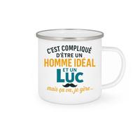 quotedazur - Mug Humour C'est Compliqué D'être Un Homme Idéal Et Luc À La Fois, Mais Ça Va, Je Gère... Cadeau Original Tasse Pour Au Quotidien