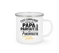 quotedazur - Mug Humour C'est Compliqué D'être Un Papa Parfait Et Architecte, Mais Ça Va, Je Gère Idée Cadeau Originale Tasse Pour