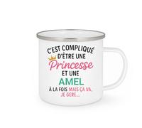 quotedazur - Mug Humour C'est Compliqué D'être Une Amel Et Princesse Idée Cadeau Prénom $women Anniversaire
