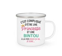 quotedazur - Mug Humour C'est Compliqué D'être Une Bintou Et Princesse Idée Cadeau Prénom $women Anniversaire