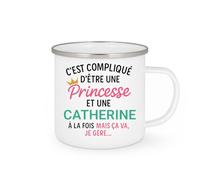 quotedazur - Mug Humour C'est Compliqué D'être Une Catherine Et Une Princesse - Idée Cadeau Prénom $women Anniversaire