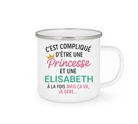 quotedazur - Mug Humour C'est Compliqué D'être Une Elisabeth Et Princesse Idée Cadeau Prénom $women Anniversaire