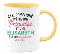 quotedazur - Mug Humour C'est Compliqué D'être Une Elisabeth Et Princesse Idée Cadeau Prénom $women Anniversaire