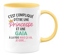 quotedazur - Mug Humour C'est Compliqué D'être Une Gaïa Et Princesse Idée Cadeau Prénom $women Anniversaire